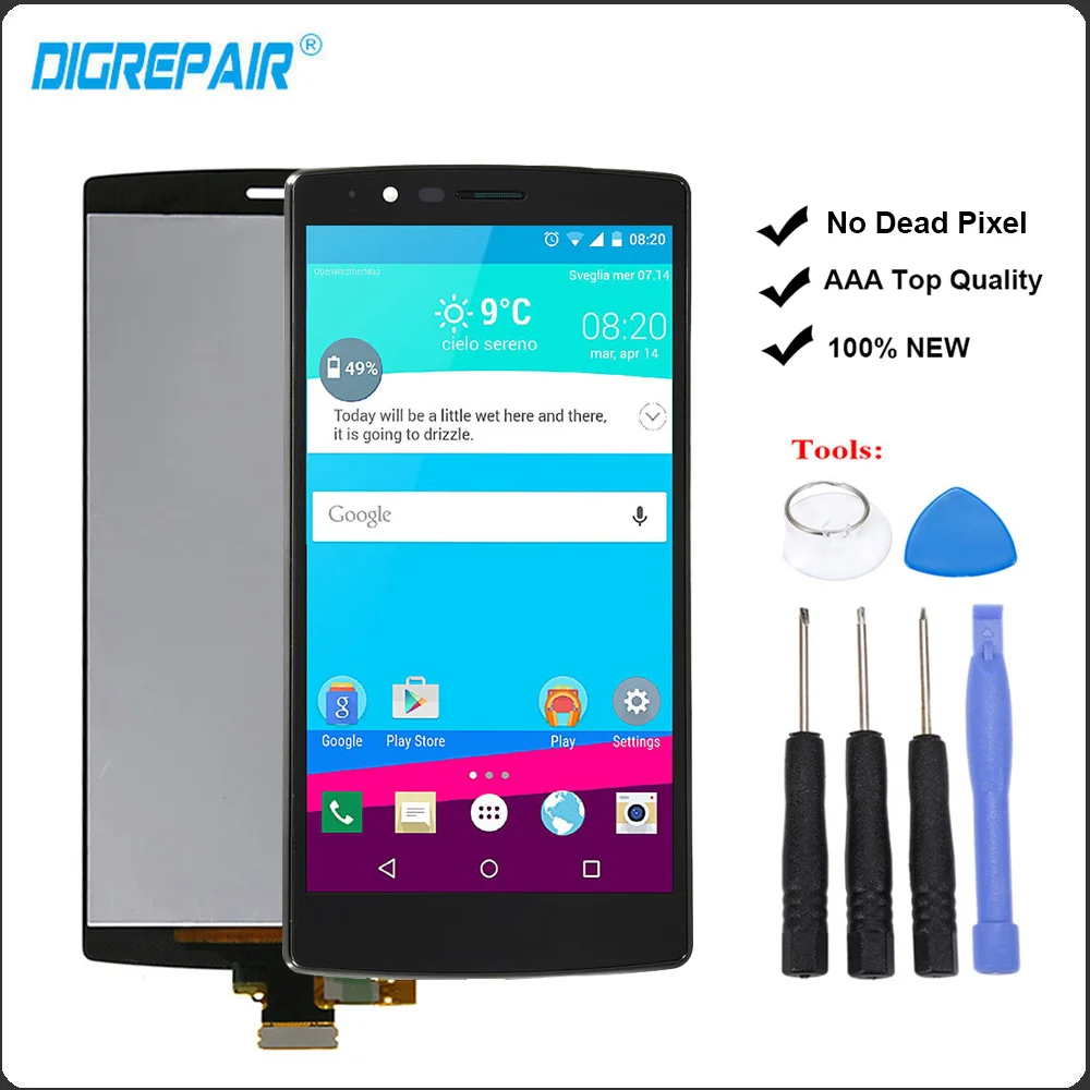 

For LG G4 H815 LCD Display H810 H811 VS986 LS991 F500L LCD Touch Screen Panel Digitizer Frame Assembly Replacement For LG G4 LCD