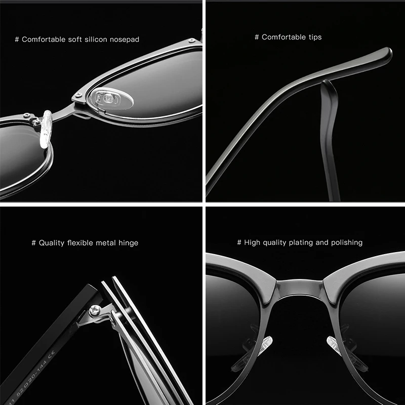 KEITHION Classic Polarized Sunglasses Women Retro Brand Designer Sun Glasses Female Male Fashion Round Mirror Eyewear