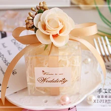 20 шт. Новая прозрачная пластиковая Свадебная креативная конфетная подарочная коробка конфет на свадьбу Европейская таможня Свадебная коробка конфетная коробка