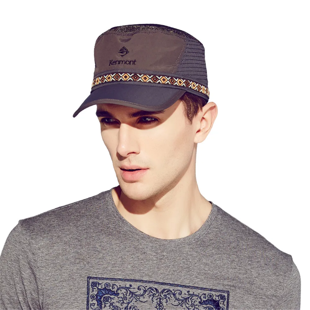 New Kenmont Spring Summer Men Caps Sports Army Military Hat Breathable