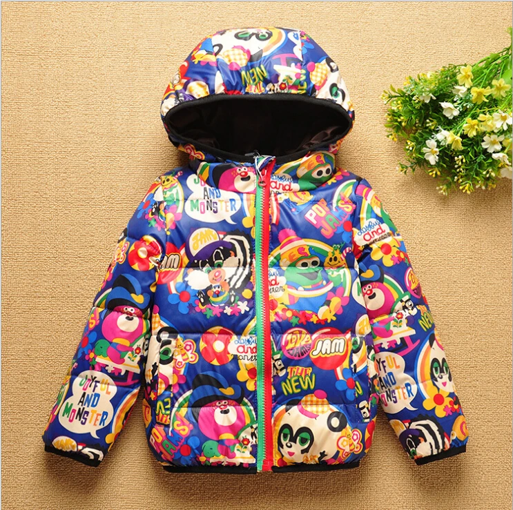 

New winter thick children down jacket coat kids girls boys long section thick down jacket duck feathers inside it free shipping