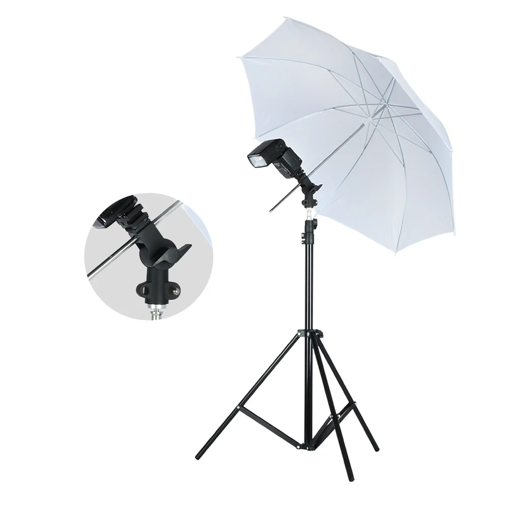  Viltrox Photo Studio Lighting Kit 1.9M Tripod Light Stand + Flash Bracket Holder + 33'' Soft Black 