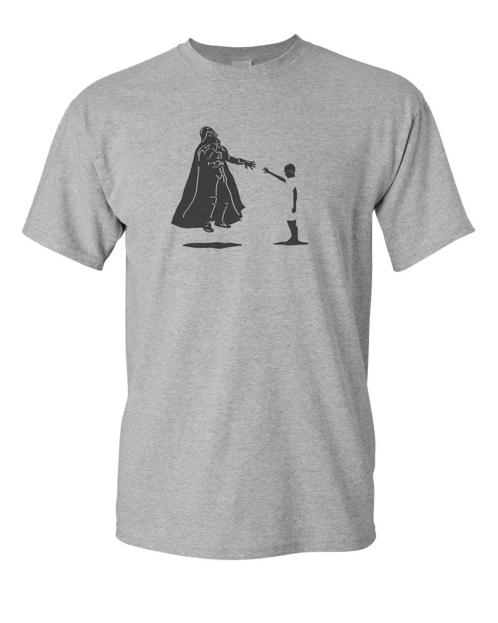 

11 vs Vader Stranger Things Star Wars Custom Mens GILDAN T-Shirt-Sport Gray Print Tee Men Short Sleeve Clothing free shipping