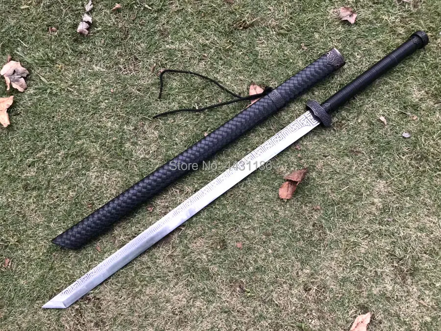 Chinese Kung Fu Broadsword Qing Sword Sabre Strong High Manganese Steel Sharp WuShu Da Dao Sharp Asian Fighting Broad Knife