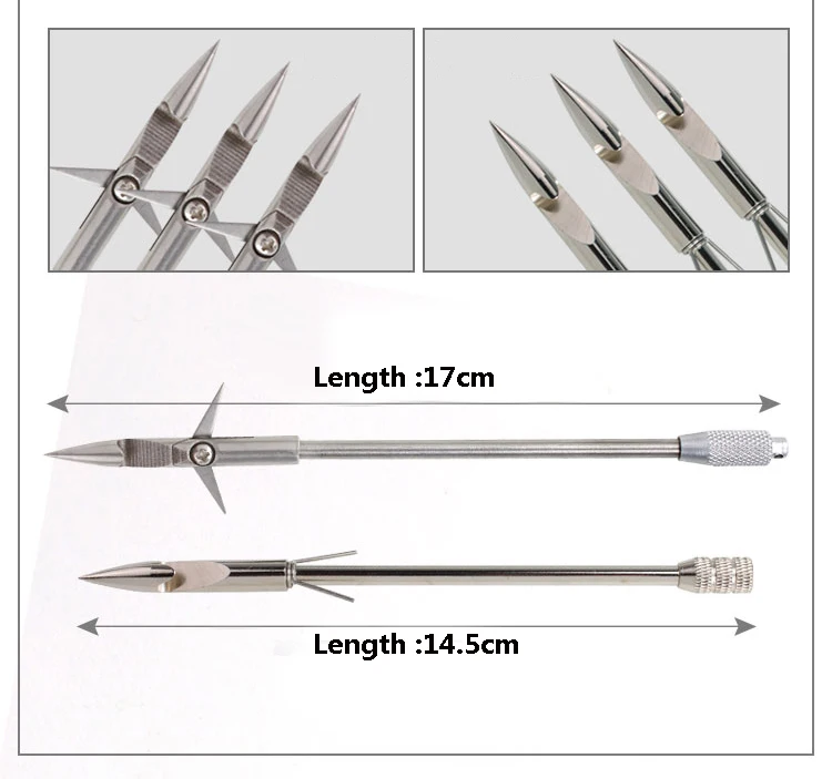 1 шт. нержавеющая сталь рыболовная стрела для рогатки катапульта стрелка Голова Серебро 145 мм пуля наконечники стрелы Охота Стрельба советы