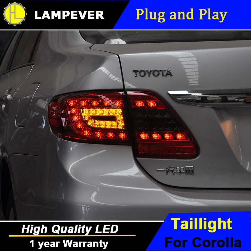 Lampever Стайлинг для Toyota Corolla задний светильник s 2011-2013 светодиодный Altis фонарь DRL | Фара для авто в сборе -32759324551