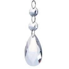 Кристалл витраж прозрачная бусина Серебряная Пряжка люстра с хрустальными призмами Запчасти свадебные аксессуары вечерние Декор 10 шт./компл