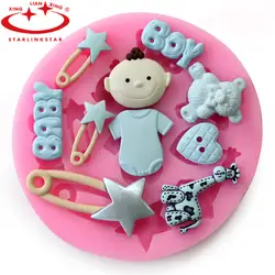 1 шт. 3D Силиконовые Ребенка торта младенцев для продажи торта Sugarcraft помадка украшения Инструменты Кухня Интимные аксессуары