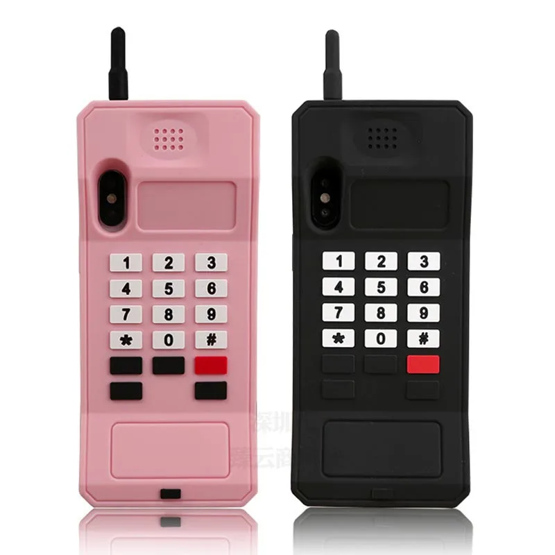 

Romatlink 80's Old Retro Vintage Phone Desgin Shape Protect Mobile Phone Case For iphone 7 6 6s 8