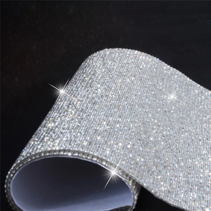 

24*40cm Hotfix Glass Rhinestone Mesh Trim Ribbon Crystal Fabric Sheet Strass Applique Banding For DIY Dress Jewelry Making