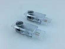 Buy 2pcs LED Laser Projector Lamp Car Courtesy Logo Welcome Light For VW OLD Touareg 2004-2010 Free Shipping