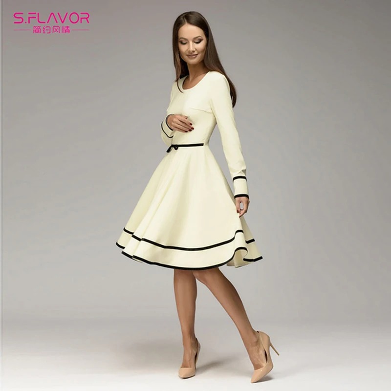 2018-Women-Spring-Long-Sleeve-Party-Dress-Vestidos
