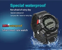 Smart Heart Rate Men Watch-Watches Men Style Pulse Watch Pedometer Calorie Counter Magnetic Charge Fitness Tracker Clock FR9211B