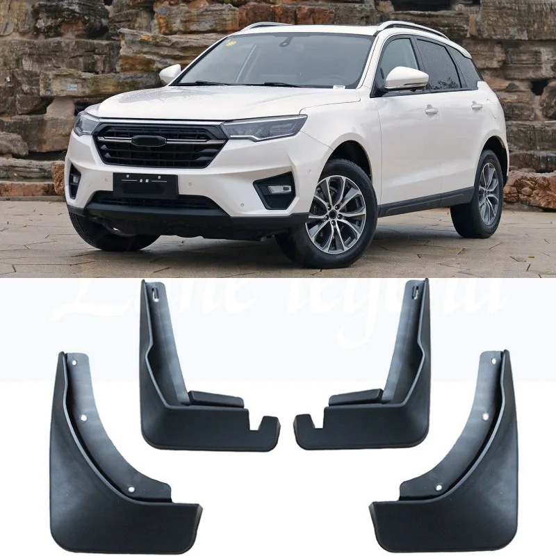 

for ZOTYE T600 2019 4pcs Car for Fender Flares Mud Flaps Splash Guards Mudguards Mudflaps