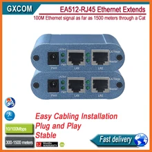EA512-RJ45 VDSL2 ethernet расширяет сигнал Ethernet 100 м до 1500 м через Cat 5/5e