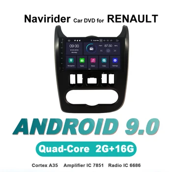 

Navirider OS 9.0 Car Android Player For Renault Duster Dacia Logan Sandero stereo car radio gps TDA7851 Amplifier sound System