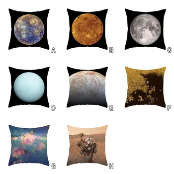 

NASA release Eight planets Solar System Sofa Bed Home Decoration Festival Pillow Case office Cushion Cover 45*45cm