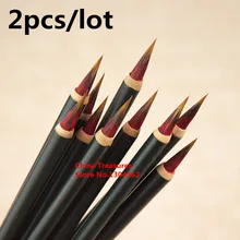 2 шт./лот кисточка для китайской каллиграфии ручка для волос Китайская кисть для письма Xiao Kai маленький размер китайский лайнер для макияжа кисть
