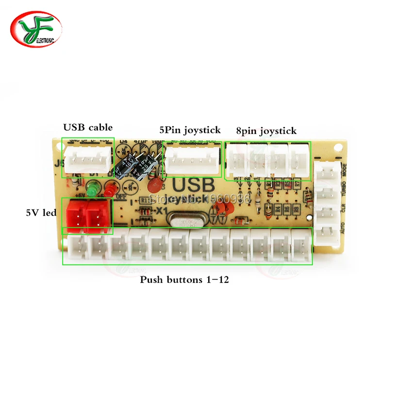 Комплект сделай сам Нулевая задержка аркадный USB кодировщик PC джойстик Sanwa