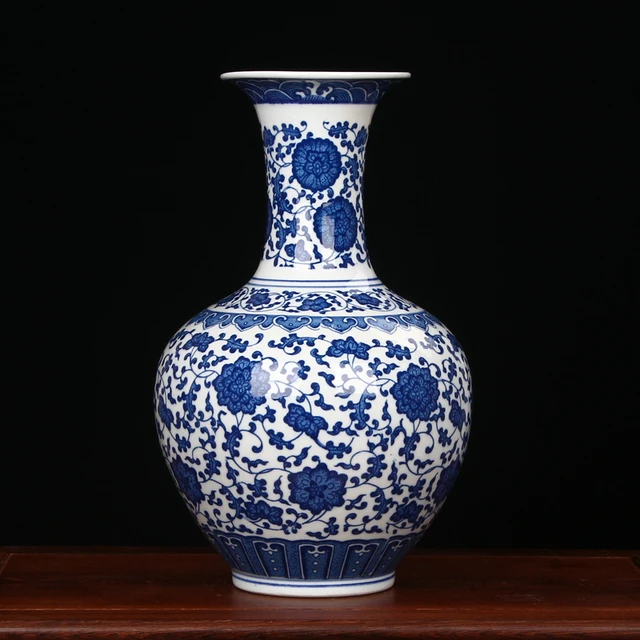 Antique Chinese Blue And White Porcelain Vases For Home Decoration Antique Chinese Blue And White Porcelain Vases For Home Decoration