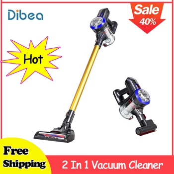

Dibea D18 Protable 2 In 1 Handheld Wireless Vacuum Cleaner Cyclone Filter 8500 Pa Strong Suction Dust Collector Aspirator