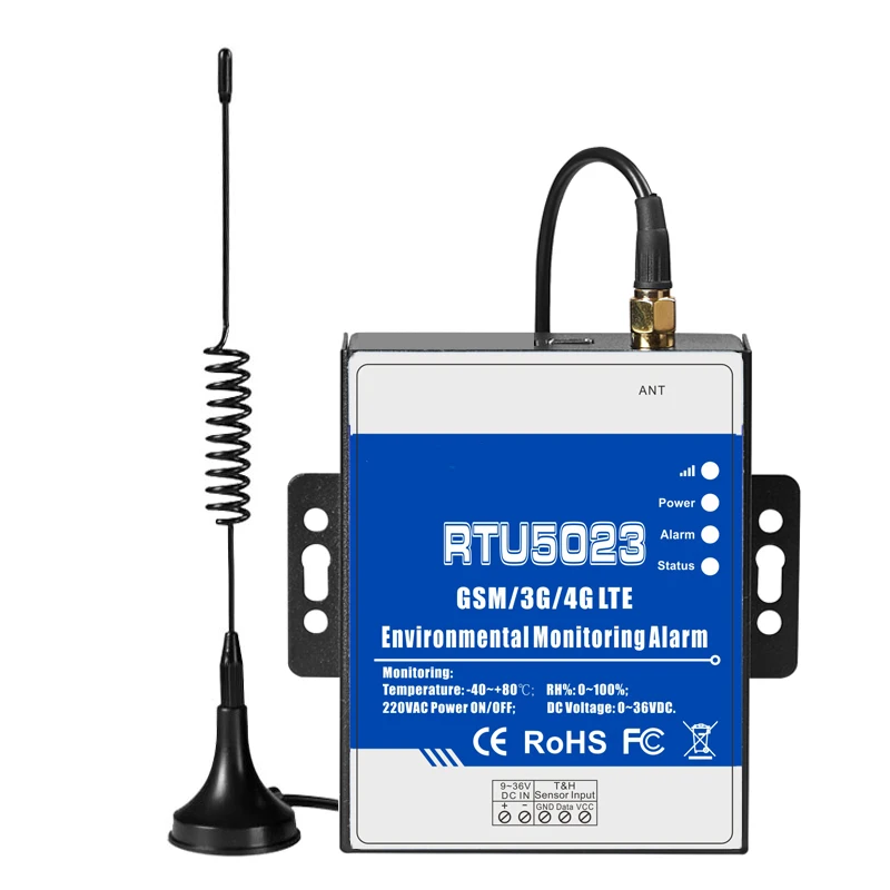 RTU5023 GSM/3G/4G LTE Temperature Humidity Environment Alarm Power Situation SMS Alert Remote Monitoring DC Power Timer Report