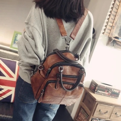 winter novelty women causal soft pu leather one shoulder bag female black brown green crossbody bag multifuntional handbag