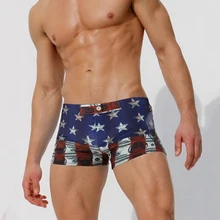 SD315 AUSTINBEM мужские плавки боксеры шорты тренд шаблон Мужская одежда для плавания Sunga пляжная доска костюм для серфинга спортивные шорты для плавания