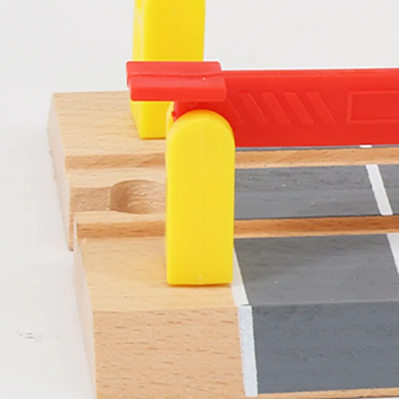 Parallel Bar Track Intersection Wooden Train Accessories Universal Barrier Educational DIY Toys For Children|Автотреки| |
