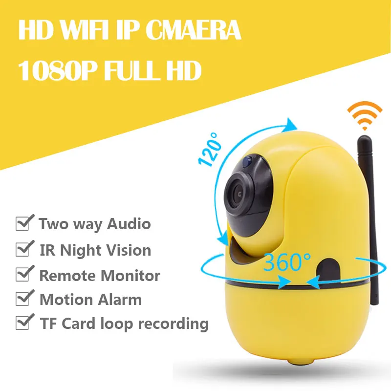 

1080p HD Home Security IP Camera Wireless Smart WiFi Camera WI-FI Audio Record Surveillance Baby Monitor HD Mini CCTV Camera