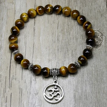 Bracelet Perle Oeil de Tigre Homme