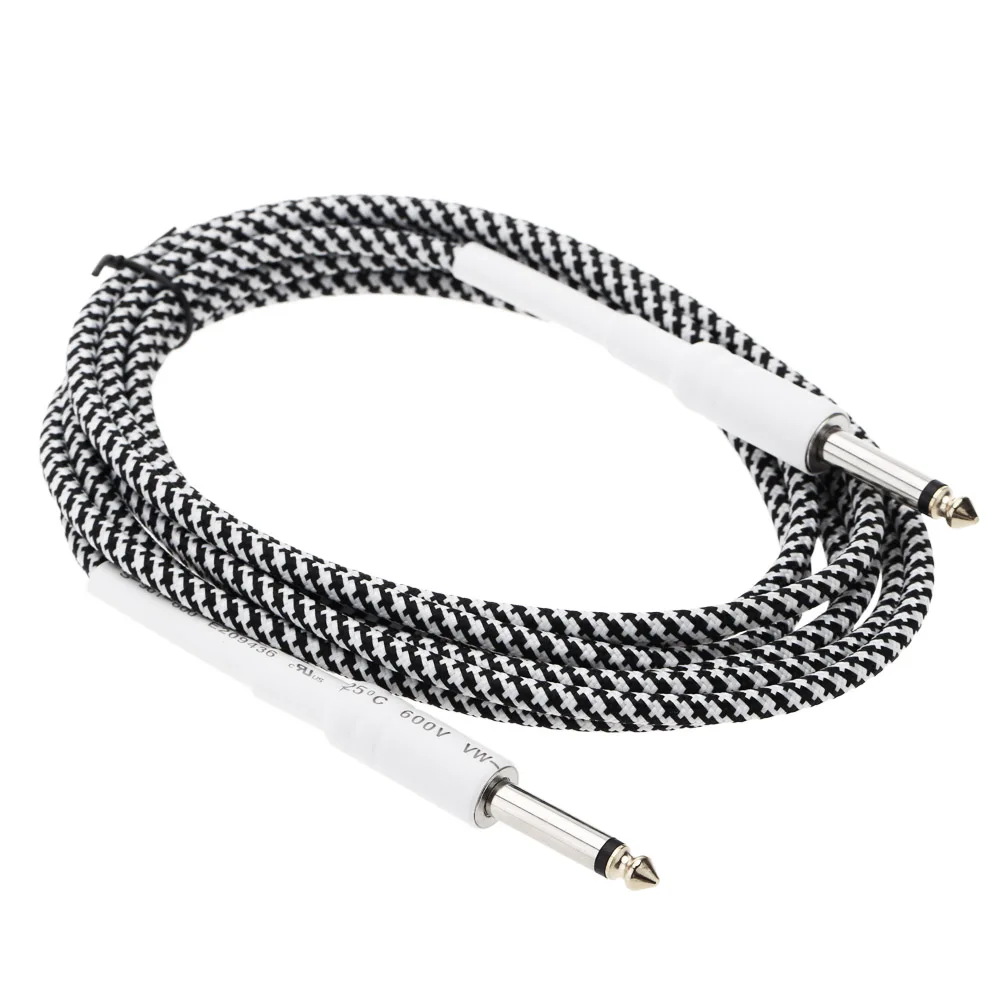 Good Quality Guitar Cable 6.6ft / 2m 6.35mm Mono Male to 6.35mm Mono