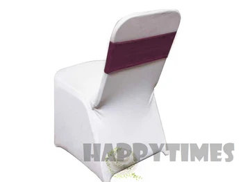 

50 Purple Spandex Sexy Band Wedding Lycra Band Spandex Chair Band Chair Sash Free Shipping