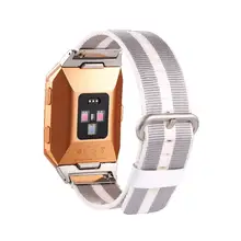 Релиз спортивный Королевский тканый нейлоновый браслет ремешок для Fitbit Ionic Прямая oct25