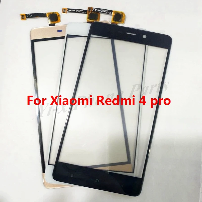 Lente de Vidro para Xiaomi Frente Touch Screen Sensor Digitador Redmi 4 Pro 10x 1 10x frente touch screen sensor digitador lente