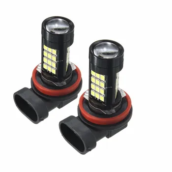 

A Pair Of H11/H8 42smd white 6500k Lamps and fog lamps For Samsung 2835 lamp bead with decoding lens