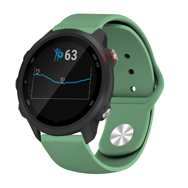 Laforuta силиконовый ремешок для Garmin Forerunner 245 ремешок Vivoactive 3 Forerunner 645 браслет для женщин и мужчин резиновый браслет 20 мм петля