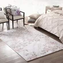 Большой размер цветочный прикроватный ковер принцессы, прямоугольный китайский напольный коврик для гостиной, пасторальный ковер для украшения дома