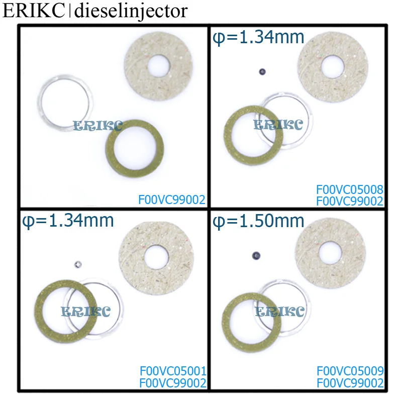 

ERIKC F00VC99002 комплект для ремонта дизельного инжектора для инжектора общей топливной магистрали F00vc99002 F00vc05001 + f00vc99002 F00vc05001 + f00vc99002
