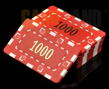 Value1000 5pcs Квадрат Фишки для покера большой деноминация 5шт 30г 74*44*3.6мм ABS с металл ядро / Poker Chips набор для покера - Цвет: Value1000 5pcs