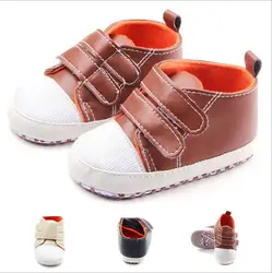 Модные милые ботиночки для младенца противоскользящие для маленьких мальчиков девочек Первые ходунки Младенцы спортивная обувь