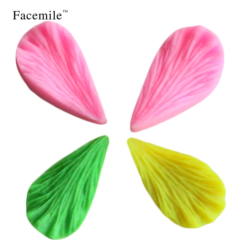 Facemile 2PCS Leaf Shape Silicone Mold Fondant Cake Decorating Tools Silicone Soap Mold Silicone Cake Mold 50-180