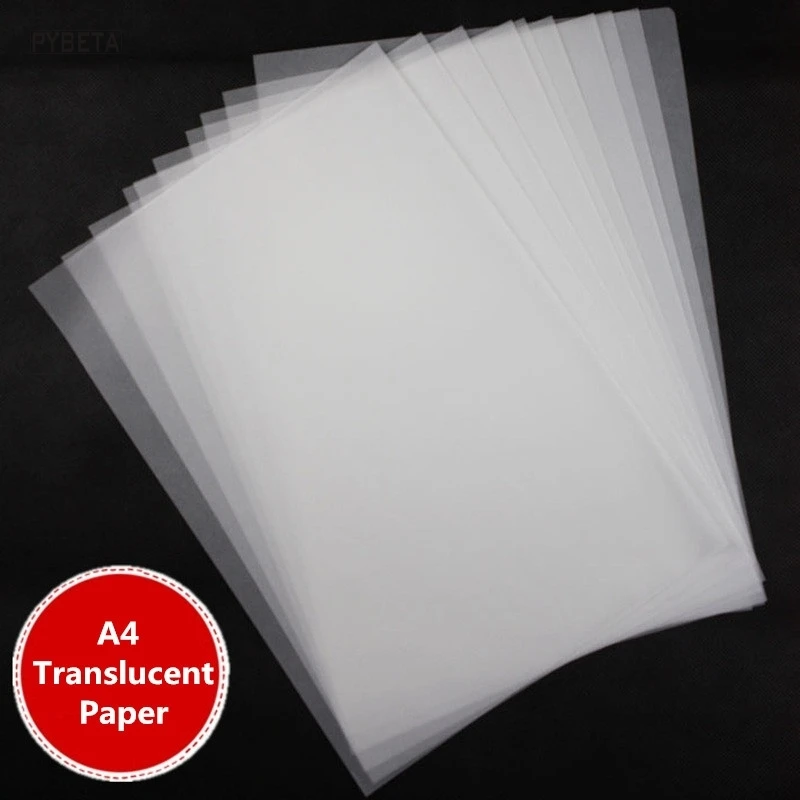 100sheets-21*29,7 см A4 прозрачный отслеживания Бумага копия трансферная печать рисунка Бумага Толщина 73gsm