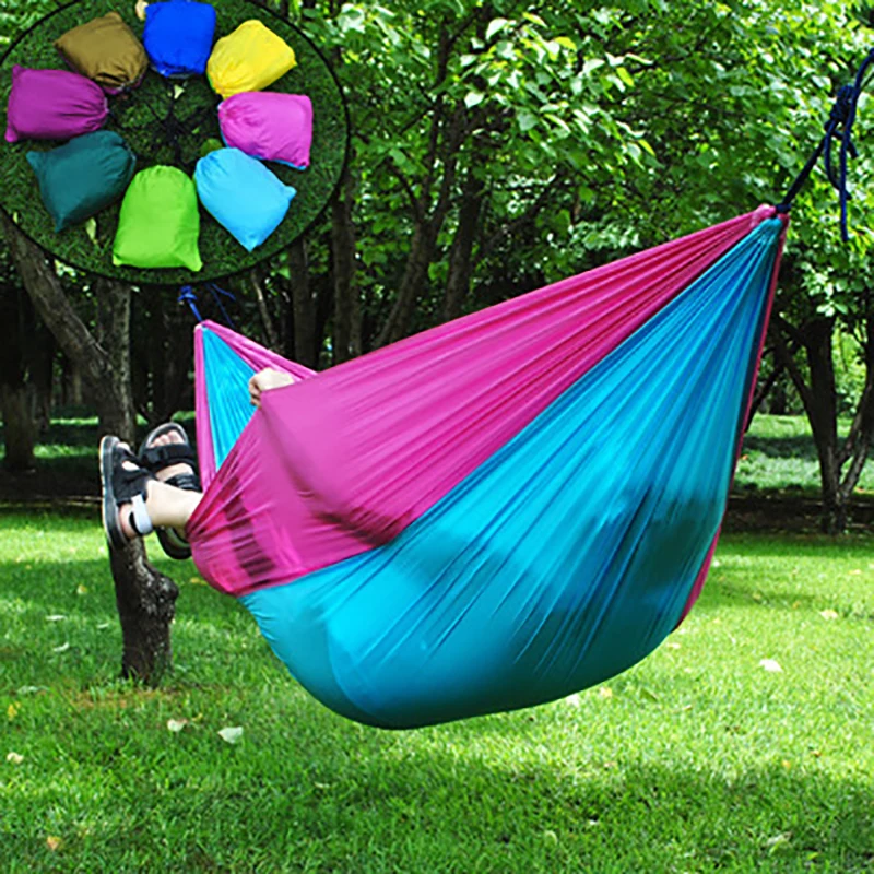 

260 * 140 CM Outdoor Parachute Double Hammock Field Camping Hamak Outdoor tourism Camping equipment Quality Hangmat Hammock