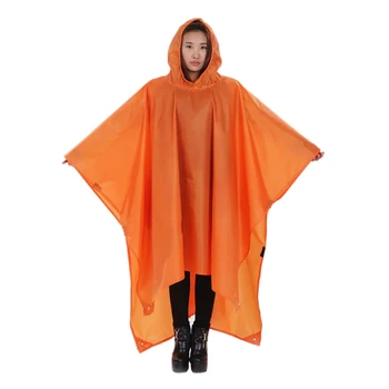 

Hot Outdoor Picnic Equipment 3-in-1 Outdoor Multi Functional Hooded Raincoat Floor Mat Rain Cover Damp-proof Rainwear Multi-tool