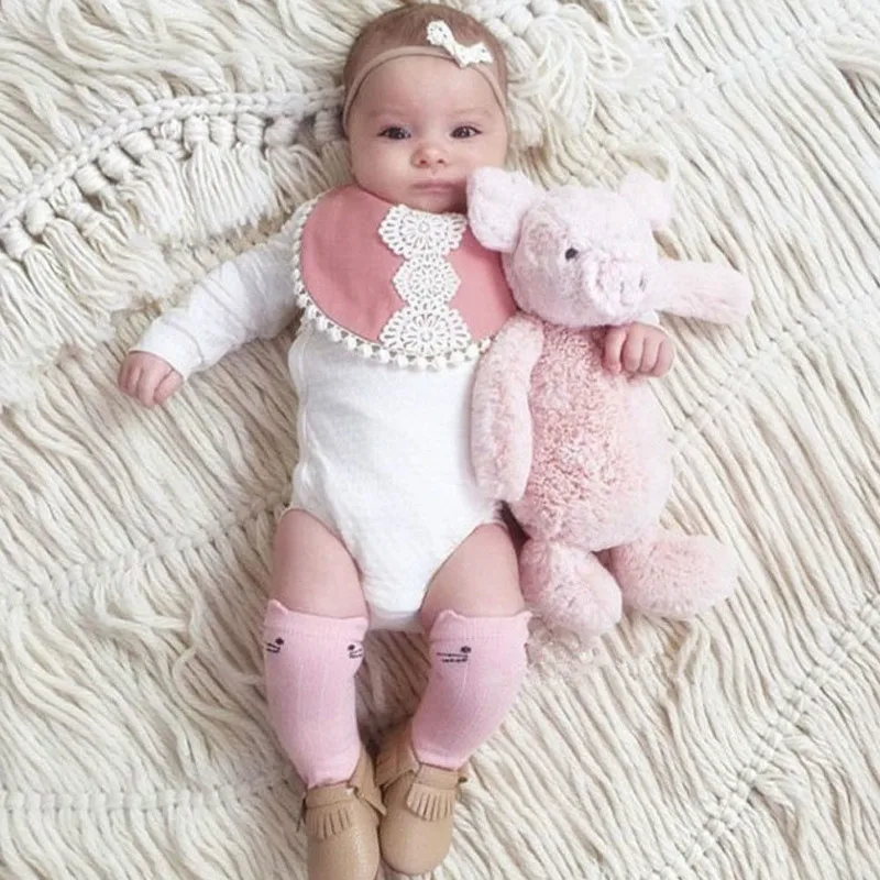 0-4T Newborn Kids Baby Girls stocking cute cat lovely Cartoon Knee High Tights Cotton Stockings