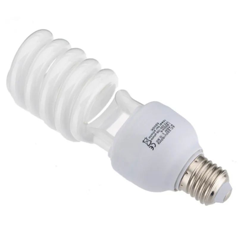 E27 220V 45W 5500K Photo Studio Bulb Video Light Photography Daylight Lamp Photographic Lighting Studio Photo