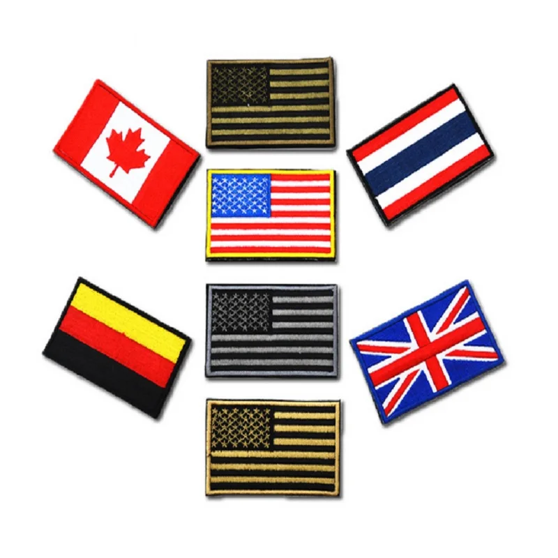 Нашивки с вышивкой контуры и крючок флаг Австралии США