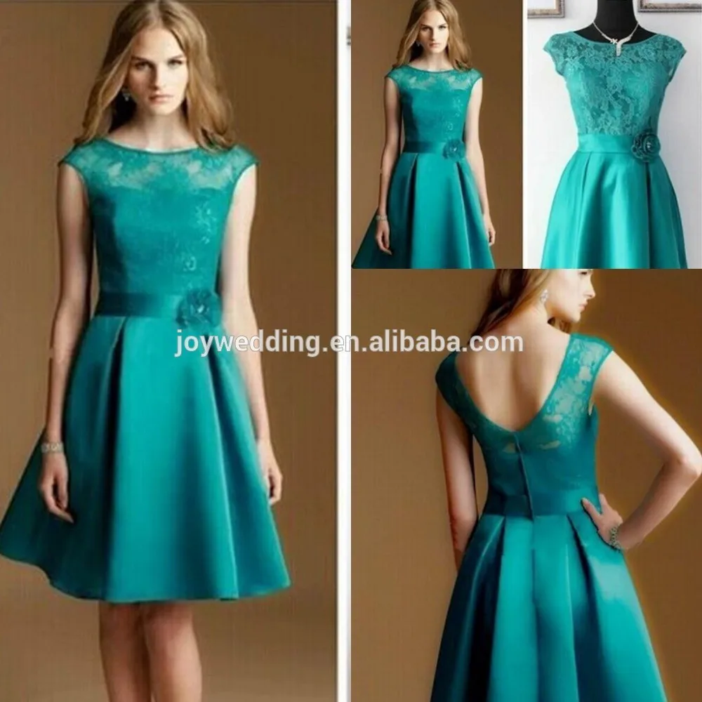 Elegant Cheap Short Bridesmaid Dresses Under 50 Short Sleeve Lace