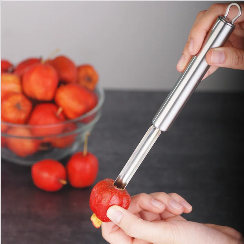 

Newness Premium Jalapeno Chili Pepper Haw Apple Hawthorn Pear Core Remover corer Cherry Pitterr with Sharp Serrated Blade